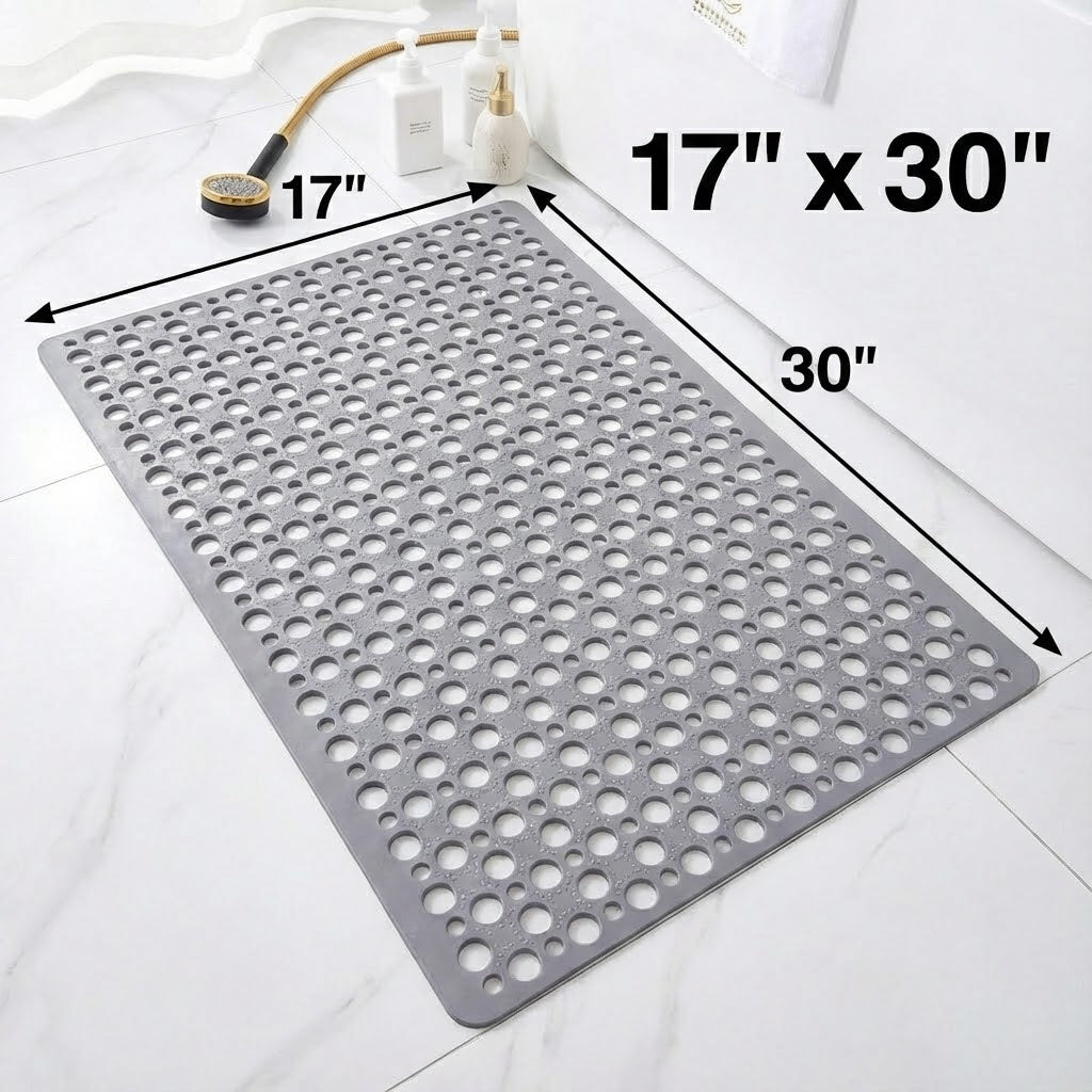 Prestixo Secure Shower Mat | Non-Slip, Antibacterial & Fast-Draining Design