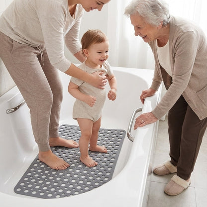 Prestixo Secure Shower Mat | Non-Slip, Antibacterial & Fast-Draining Design